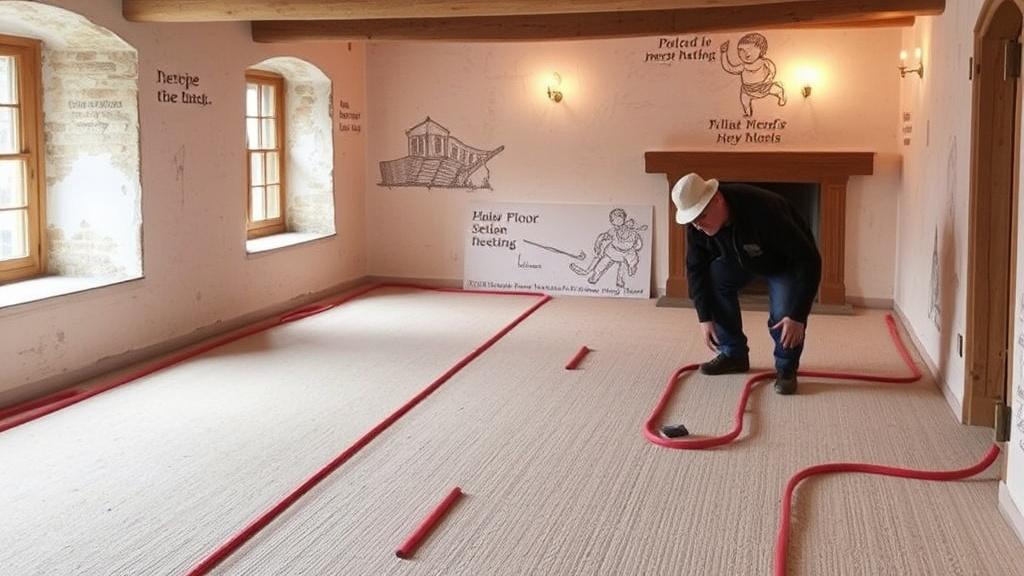 Fußbodenheizung im Altbau fräsen – Voraussetzungen und Estrichdicke